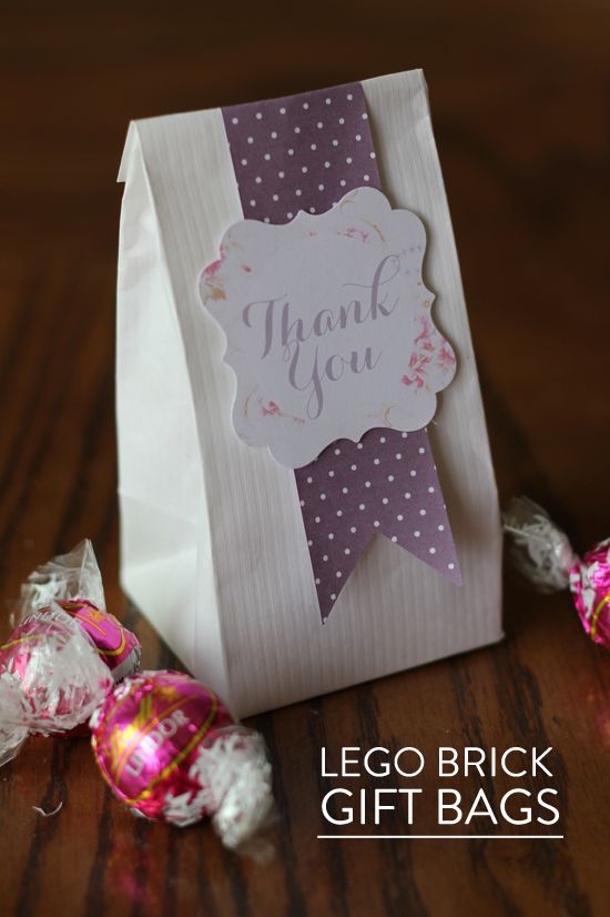 Polkadot Prints LEGO GIFT BAGS